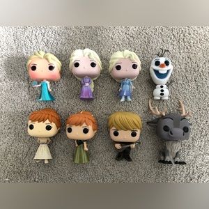Disney Frozen Elsa Anna Olaf Christoff and Sven Funko Pops